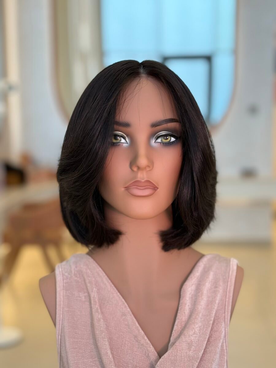 باروكة طول ١٢-١٣ انش لون طبيعي مايل للأسود